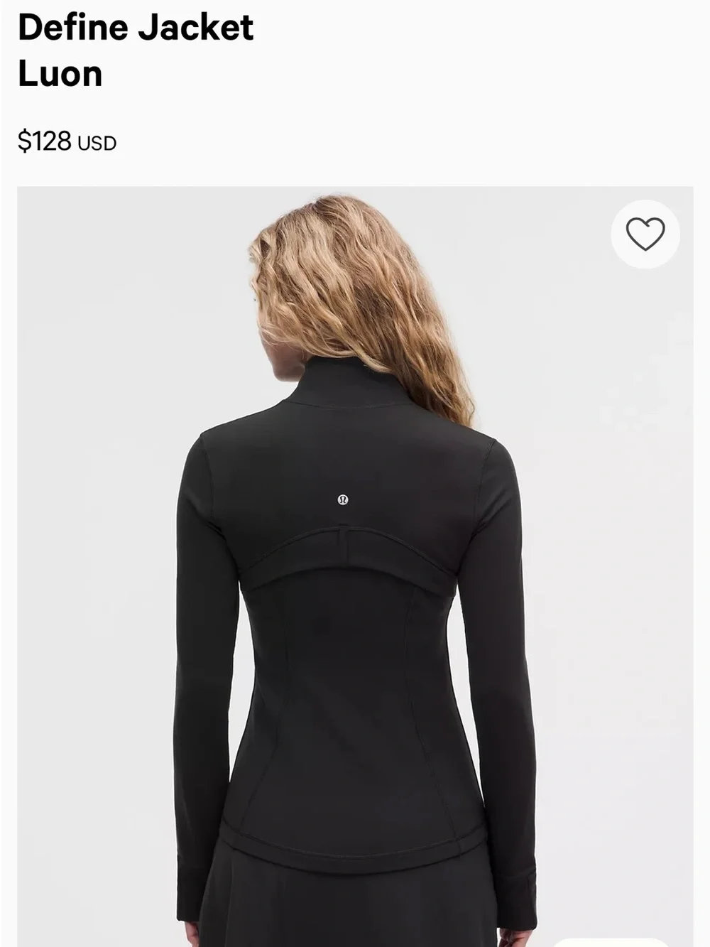 lululemon athletica Women's Black Define Jacket